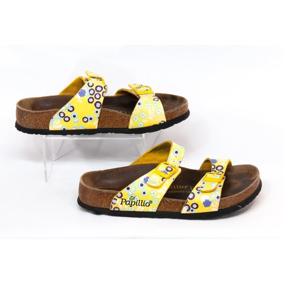 Birkenstock Yellow Flower Print "Sydney" - Picture 4 of 8